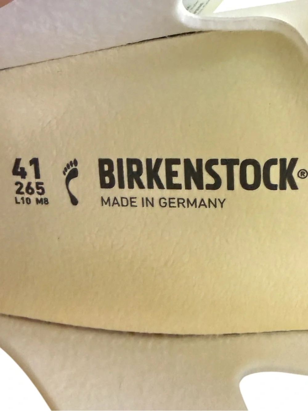 Birkenstock Arizona White Sandals EU 41 US Women’s 10 Men’s 8 NIB